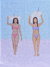 Load image into Gallery viewer, Artisan Tea Towel - Live, Love, Surf